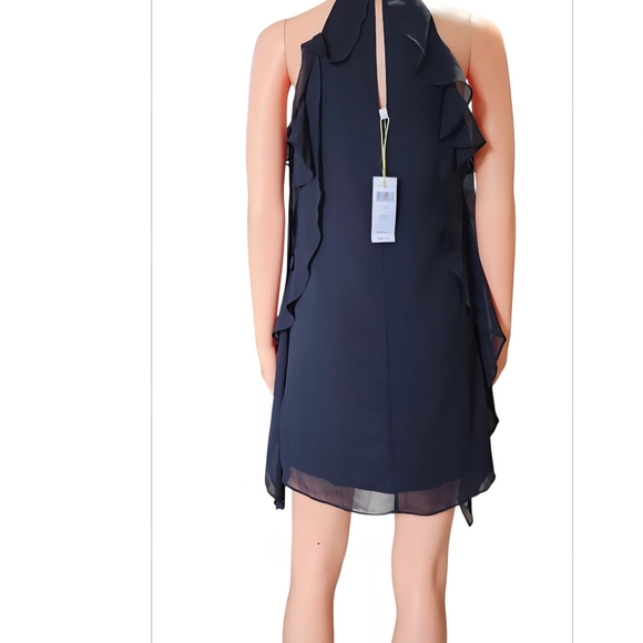 BCBGeneration Black Ruffle Mini Dress - Picture 3 of 8